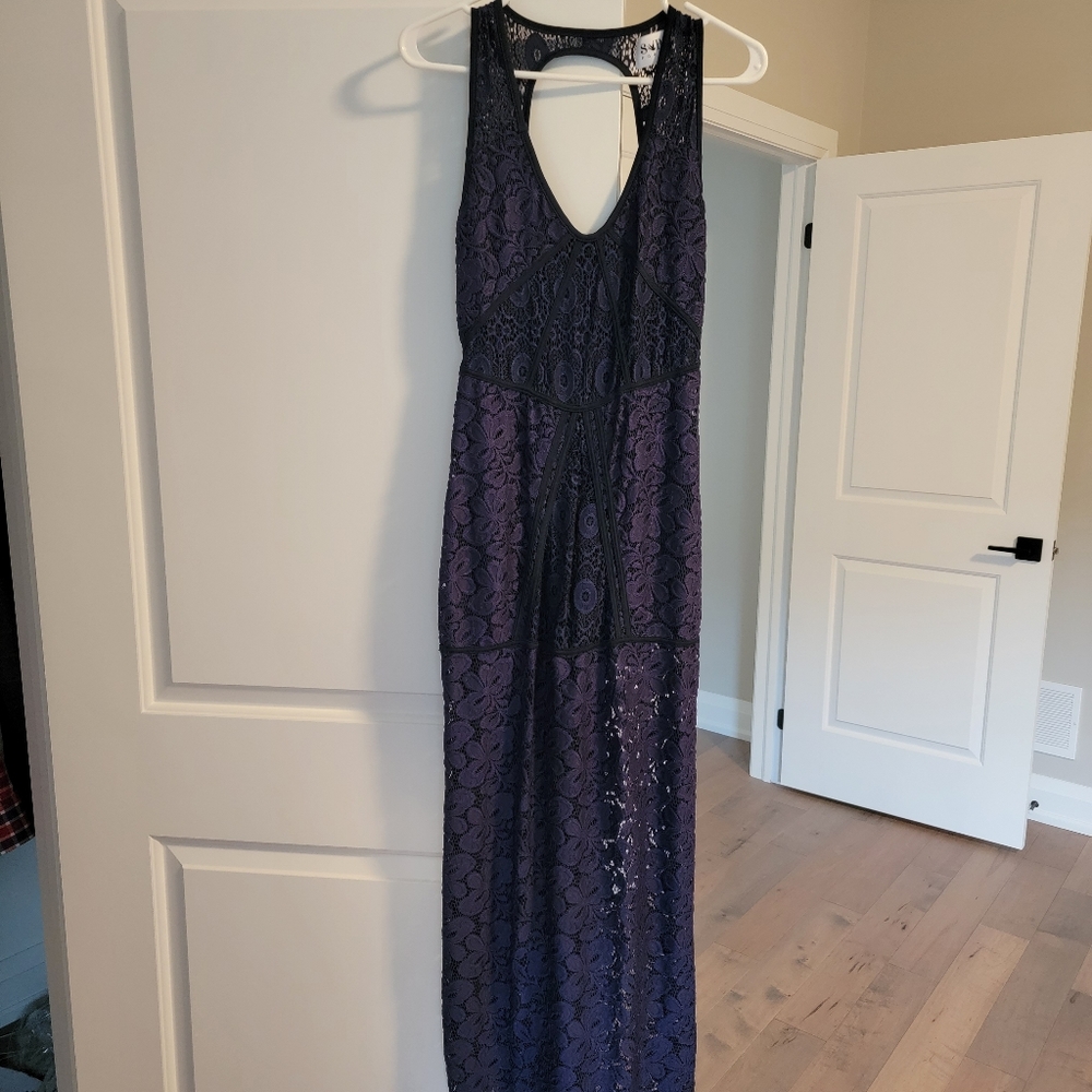 Saboskirt Formal sleeveless lace maxi dress